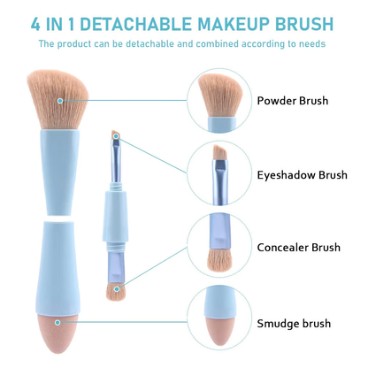 4-In-1 Makeup Brush Set