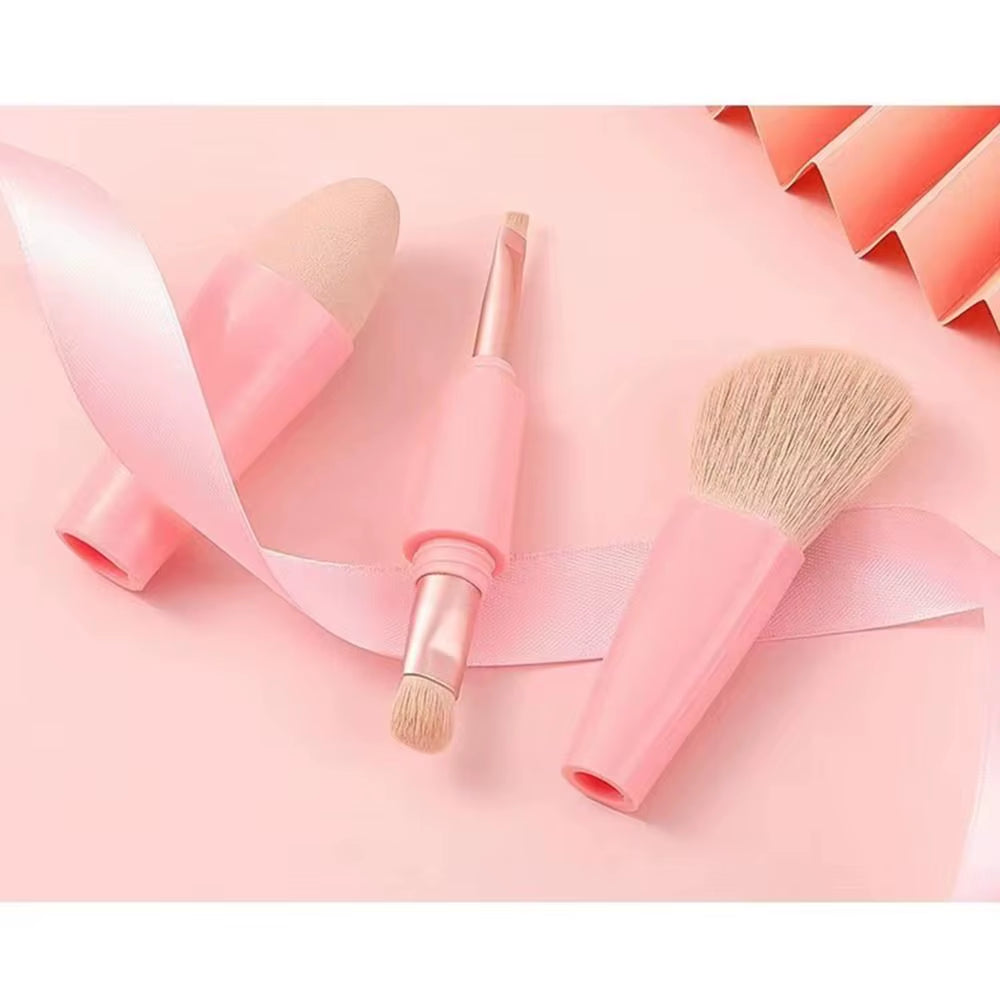 4-In-1 Makeup Brush Set Soft Multifunctional Eyeshadow Brush Liner Brush Detachable Double Ended Cosmetic Brushes Makeup Tool